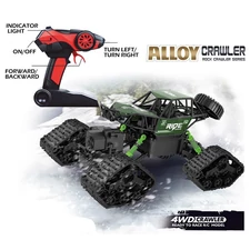 1:14 2.4 GHZ RC METAL LAND AND WATER 4WD CAR W/BATTERY, USB CHARGING WIRE (BLACK/GREEN)
