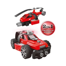 2 IN 1 DIY TRUCK W / LIGHT, MUSIC