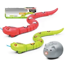 R/C SNAKE, RED/GREEN MIXED