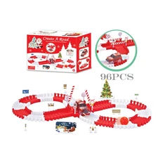96 PCS TRACK W/1 PCS 5 LED LIGHT CAR (CHRISTMAS)