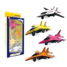 ALLOY PULL BACK FIGHTER AIRCRAFT 4PCS