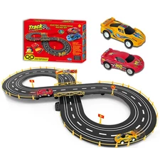WIRE CONTROL HIGH SPEED RACING TRACK W / 2 PCS CAR