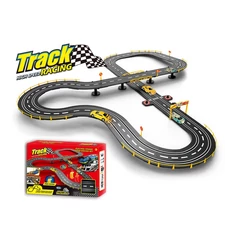 WIRE CONTROL HIGH SPEED RACING TRACK W / 2 PCS 1:43 CAR, CHARGER, 2 PCS CONTROLLER