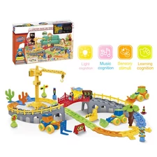 RAIL TRAIN SET, 95 PCS