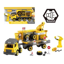 DIY CITY ENGINEERING BUILDING BLOCKS CAR W / SOUND, 93 PCS
