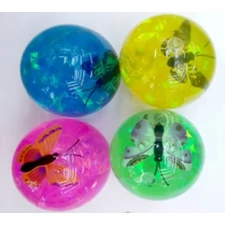 Glitter bouncy ball