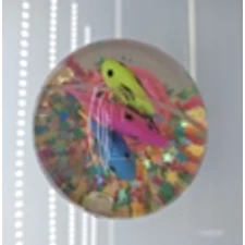 Glitter bouncy ball -Fish