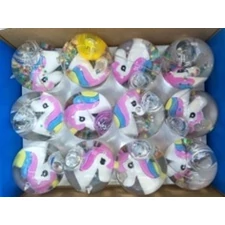 Glitter bouncy ball, Unicorn heads