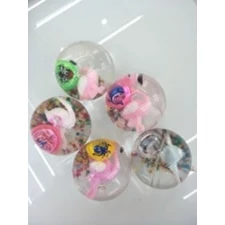 Glitter bouncy ball, Flamingos