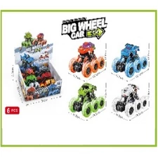 PULL BACK BIG WHEEL CAR 6PCS
