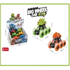 PULL BACK BIG WHEEL CAR 6PCS