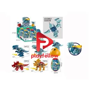 DIY DINOUSER EGG SET,4ASST