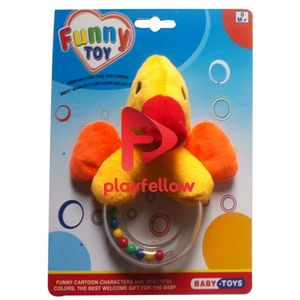 6" BABY RATTLE, DUCK