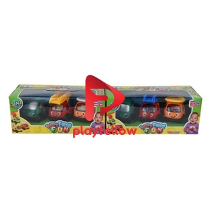 SLIDE WHEEL CARTOON CAR (3PCS) 2ASST