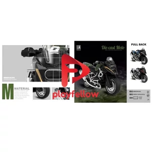 1:14 PULL BACK ALLOY MOTORCYCLE MATERIAL