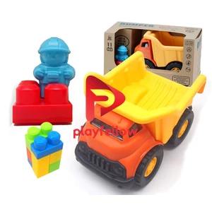 Cartoon car Bricks vehicle Dumper