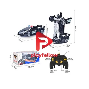 2.4G 1:14 SOUND CONTROL DEFORMATION R/C POLICE CAR