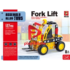 Forklift Alloy building block (127pcs)