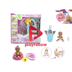 6” SOLID BODY PEEING DOLL W/ ACCESSORIES