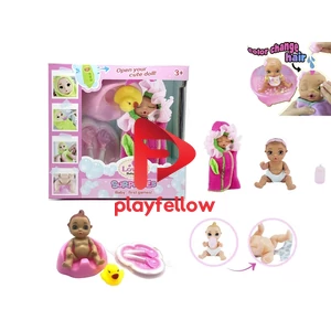 6” SOLID BODY PEEING DOLL W/ ACCESSORIES