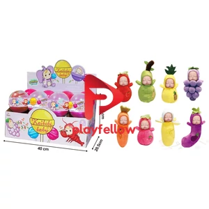 FRUIT COTTON DOLL, 8 ASST, 8 PCS/ DISPLAY BOX