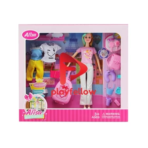 11.5” BENDABLE DOLL W/ ACCESSORIES