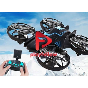 R/C FOUR-AXIS AIRCRAFT W/WIFI CONTROL, THREE HUNDRED THOUSAND PIXEL CAMERA, USB WIRE (BLUE/GREEN)