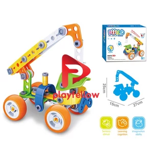 BUILD&PLAY CRANECAR BLOCKS(98PCS)