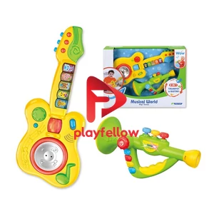 2 IN 1 TRUMPET & GUITAR (YELLOW/GREEN 2 COLOR)