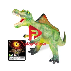 16.5“ SOFT PLASTIC DINOSAUR W/IC, BATTERY