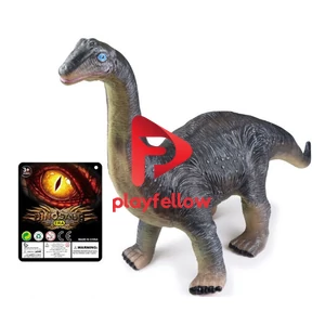 16.5“ SOFT PLASTIC DINOSAUR W/IC, BATTERY