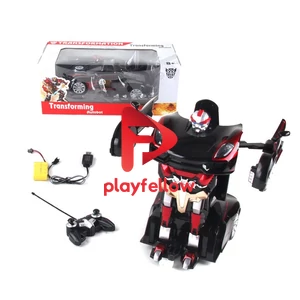 1:14 6CH RC TRANSFORMATION ROBOT W/CONTROLER, BATTERY, LIGHT (WHITE/BLACK)