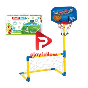 2 IN 1 BASKETBALL + FOOTBALL SET