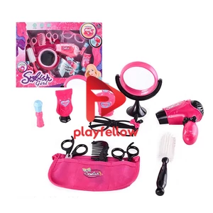 GIRL TOY BEAUTY PLAY TOY HAIR SET WITH ELECTRIC HAIR DRYER