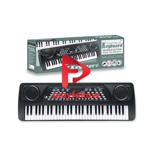 61 KEY ELECTRIC KEYBOARD W/ CHARGER + MICROPHONE + LCD