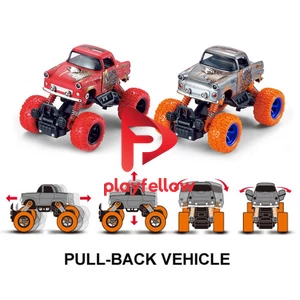 1:36 PULL BACK ALLOY CLIMB CAR, 2 COLOR MIXED