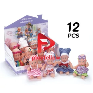 7“ SOFT PLASTIC DOLL, 12 PCS/BOX