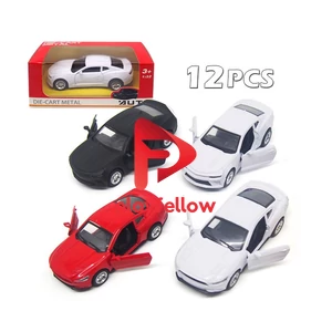 1:32 CHEVY + MUSTANG METAL CAR W / SOUND, LIGHT, OPEN THE DOOR, 3 COLOR (BLACK/WHITE/RED), 2 ASST MIXED