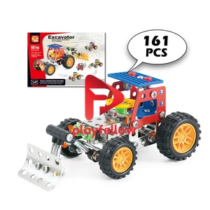 4 IN 1 DIY ALLOY TRUCK, 161 PCS