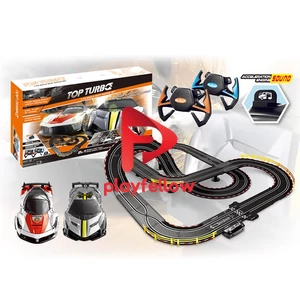 RC TRACK RACING W/12V ADAPTER + 2 PCS CAR