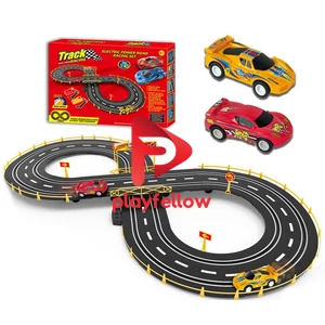 WIRE CONTROL HIGH SPEED RACING TRACK W / 2 PCS CAR