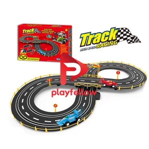 WIRE CONTROL HIGH SPEED RACING TRACK W / 2 PCS CAR