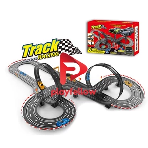 WIRE CONTROL HIGH SPEED RACING TRACK W / 2 PCS 1:43 CAR, CHARGER, 2 PCS CONTROLLER