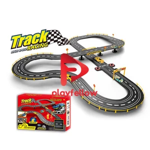 WIRE CONTROL HIGH SPEED RACING TRACK W / 2 PCS 1:43 CAR, CHARGER, 2 PCS CONTROLLER