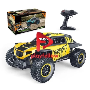 1:14 2.4 GHZ RC HIGH SPEED CAR, YELLOW/GREEN MIXED