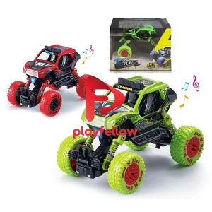 1:32 PULL BACK ALLOY CLIMB CAR W / LIGHT, MUSIC, 2 COLOR MIXED