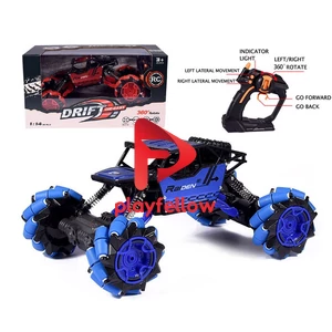 1:14 6 CH 2.4 GHZ REMOTE CONTROL CLIMBING CAR W/LIGHT, BATTERY (RED/BLUE MIXED)