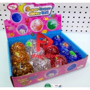 Glitter bouncy ball, 4 color mix, 12pcs/box