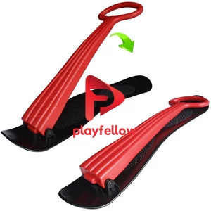 PLASTIC SKI SLEDGE WITH HANDLE