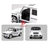 1:24 PULL BACK MATEL CAR W / OPENABLE DOORS, MUSIC, LIGHT, BATTERY (WHITE/BLACK)